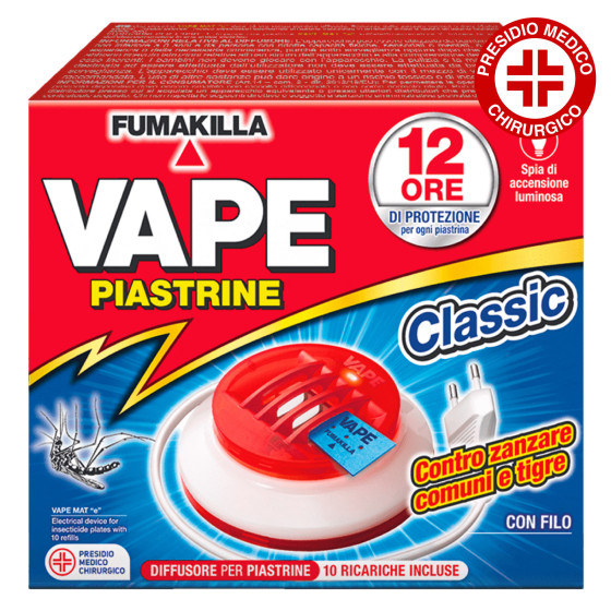 Diffusore Elettrico a Piastrine con Filo contro Zanzare Vape Diffusore Elettrico a Piastrine con Filo contro Zanzare Vape