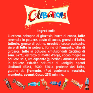 Celebration Maxi Tube Cioccolatini Etichetta Congratulazioni 1435g