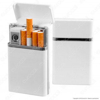 Champ Accendino USB in Metallo Antivento Ricaricabile con