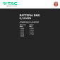 Immagine 3 - V-Tac Batteria BMS LiFePO4 51.2V 6.14kWh Garanzia 10 Anni IP65 per Inverter Impianto Fotovoltaico CEI 0-21 - SKU 11539