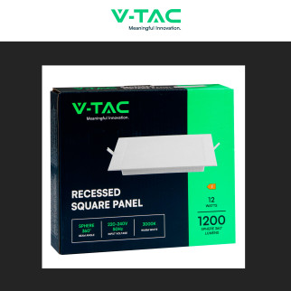 VT-61012 Mini Pannello LED Quadrato 12W SMD da Incasso V-Tac