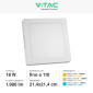 Immagine 5 - V-Tac VT-60018 Pannello LED Quadrato 18W SMD a Superficie con Driver - SKU 10498 / 10499 / 10500