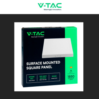 VT-60018 Mini Pannello LED Quadrato 18W SMD V-Tac
