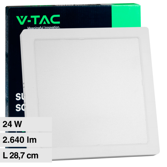 VT-60024 Mini Pannello LED Quadrato 24W SMD V-Tac VT-60024 Mini Pannello LED Quadrato 24W SMD V-Tac