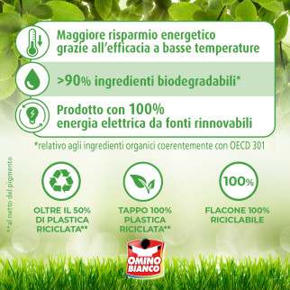 Detersivo Liquido 50 Lavaggi Color+ Omino Bianco 2L