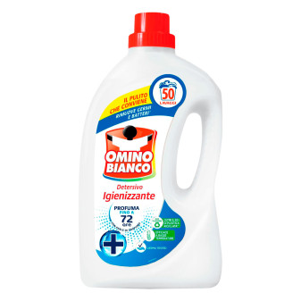 Omino Bianco Detersivo Liquido Igienizzante e Antibatterico 50 Lavaggi -...