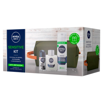 Nivea Men Sensitive Kit Anti-Irritazioni Confezione Regalo con Schiuma da...