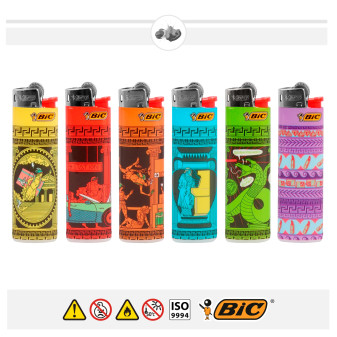 Bic Slim J23 Fantasia Greek Lovers - Box da 50 Accendini