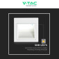 Immagine 7 - V-Tac VT-1143 Punto Luce LED SMD 3W Segnapasso Quadrato a Parete Colore Bianco - SKU 121284