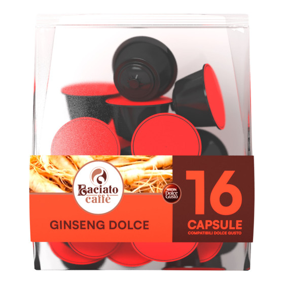 16 Capsule Baciato Caffè Ginseng Cialde Compatibili Nescafè 16 Capsule Baciato Caffè Ginseng Cialde Compatibili Nescafè