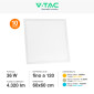 Immagine 5 - V-Tac VT-60036 10 Pannelli LED SMD Quadrati 60x60 36W da Incasso con Driver - SKU 10557 / 10217 / 10219