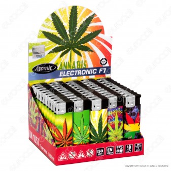 Atomic Electronic F7 Accendino Maxi Elettronico Ricaricabile - Box da