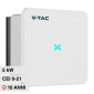 Immagine 1 - V-Tac VT-6605310 Inverter On Grid 5kW Trifase IP66 per Impianto Fotovoltaico CEI 0-21 - SKU 11381