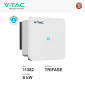 Immagine 2 - V-Tac VT-6608310 Inverter On Grid 8kW Trifase IP66 per Impianto Fotovoltaico CEI 0-21 - SKU 11382