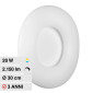 Immagine 1 - V-Tac Gallery VT-7308 Plafoniera LED Rotonda 20W SMD Changing Color CCT 3in1 Dimmerabile con Telecomando - SKU 213966