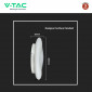 Immagine 5 - V-Tac Gallery VT-7308 Plafoniera LED Rotonda 20W SMD Changing Color CCT 3in1 Dimmerabile con Telecomando - SKU 213966