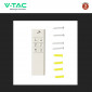 Immagine 9 - V-Tac Gallery VT-7308 Plafoniera LED Rotonda 20W SMD Changing Color CCT 3in1 Dimmerabile con Telecomando - SKU 213966