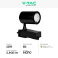 Immagine 3 - V-Tac VT-4536 Faretto LED da Binario 35W Track Light COB Colore Nero - SKU 211286