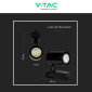 Immagine 6 - V-Tac VT-4536 Faretto LED da Binario 35W Track Light COB Colore Nero - SKU 211286