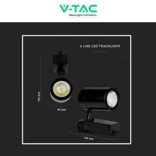 Faretto LED da Binario 35W Track Light COB V-Tac VT-4536