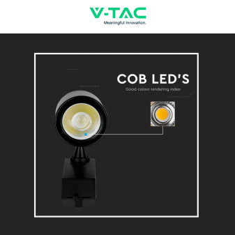 Faretto LED da Binario 35W Track Light COB V-Tac VT-4536