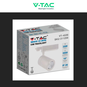 Faretto LED da Binario 35W Track Light COB V-Tac VT-4536