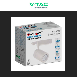 Faretto LED da Binario 35W Track Light COB V-Tac VT-4536