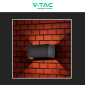 Immagine 7 - V-Tac VT-8125 Lampada LED da Muro 24W Wall Light IP65 con Doppio LED Applique Colore Nero - SKU 2977 / 2978