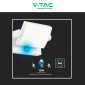 Immagine 7 - V-Tac VT-11020S Lampada LED da Muro Ruotabile 17W SMD Sensore PIR di Movimento IP65 Applique Colore Bianco - SKU 2938 / 2939