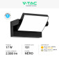 Immagine 4 - V-Tac VT-11020 Lampada LED da Muro Ruotabile 17W SMD IP65 Applique Colore Nero - SKU 2936 / 2937