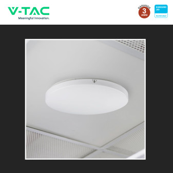 VT-8066RD Plafoniera LED Rotonda 25W SMD Chip Samsung V-Tac