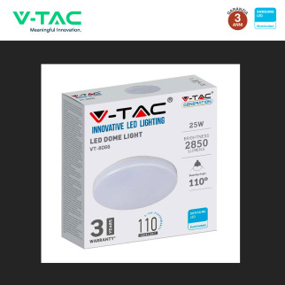 VT-8066RD Plafoniera LED Rotonda 25W SMD Chip Samsung V-Tac