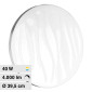 V-Tac Gallery VT-8403 Plafoniera LED Rotonda 20W/40W SMD CCT 3in1 Ondulata Cielo Stellato Dimmerabile Telecomando - SKU 2114601