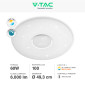 Immagine 2 - V-Tac Gallery VT-8556 Plafoniera LED Rotonda 30W/60W SMD CCT 3in1 Effetto Cielo Stellato Dimmerabile Telecomando - SKU 2114911