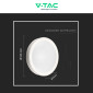 Immagine 6 - V-Tac Gallery VT-8502 Plafoniera LED Rotonda 30W/60W SMD Changing Color CCT 3in1 Dimmerabile con Telecomando - SKU 2114751