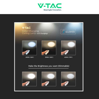 VT-8472 Plafoniera LED Tonda 72W SMD CCT 3in1 V-Tac Gallery