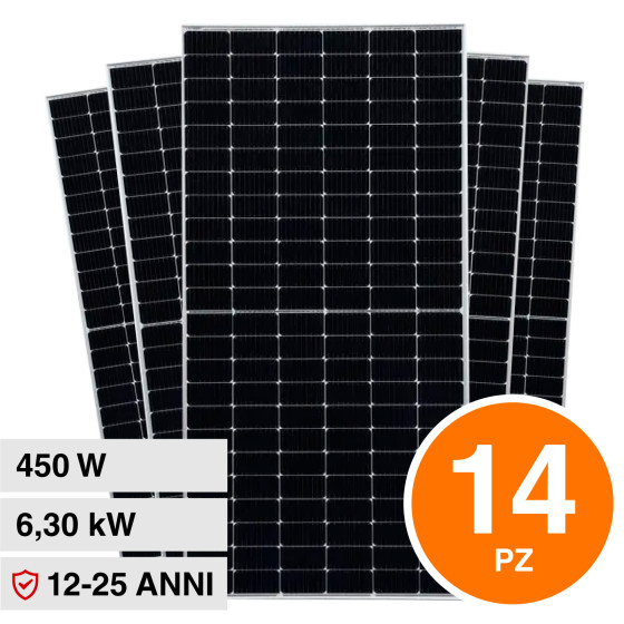 14 Pannelli Solari Fotovoltaici 450W IP68 144 Celle V-Tac 14 Pannelli Solari Fotovoltaici 450W IP68 144 Celle V-Tac