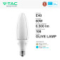 Immagine 4 - V-Tac Pro VT-260 Lampadina LED E40 60W Olive Lamp SMD Chip Samsung - SKU 21187 / 21188