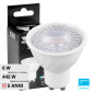 Immagine 1 - V-Tac VT-227D Lampadina LED GU10 6W Faretto Spotlight SMD Chip Samsung Dimmerabile - SKU 21195 / 21196 / 21197