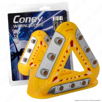 Coney Triangolo di Emergenza LED a Batteria
