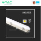 Immagine 10 - V-Tac VT-120136S Tubo LED Plafoniera 36W SMD Chip Samsung IP65 120cm con Sensore Crepuscolare e di Movimento - SKU 20468 / 20469