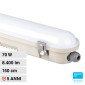 Immagine 1 - V-Tac VT-150070 Tubo LED Plafoniera Linkabile 70W Lampadina SMD Chip Samsung IP65 150cm - SKU 20475 / 20476