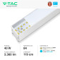 Immagine 4 - V-Tac VT-7-40 Lampada LED a Sospensione 40W SMD Linear Light Bianca con Chip Samsung - SKU 21376 / 21602