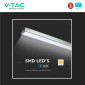 Immagine 8 - V-Tac VT-7-41 Lampada LED ad Incasso 40W SMD Linear Light Grigia con Chip Samsung - SKU 21380