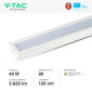 Immagine 3 - V-Tac Pro VT-7-41 Lampada LED ad Incasso 40W SMD Linear Light Bianca con Chip Samsung - SKU 21381