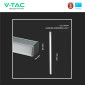 Immagine 7 - V-Tac VT-7-43 Lampada LED a Sospensione Linkabile 40W UGR ≤19 SMD Chip Samsung Linear Light Grigia Dimmerabile - SKU 21384