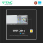 Immagine 9 - V-Tac VT-7-43 Lampada LED a Sospensione Linkabile 40W UGR ≤19 SMD Chip Samsung Linear Light Grigia Dimmerabile - SKU 21384