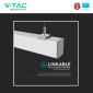 Immagine 11 - V-Tac VT-7-43 Lampada LED a Sospensione Linkabile 40W UGR ≤19 SMD Chip Samsung Linear Light Grigia Dimmerabile - SKU 21384