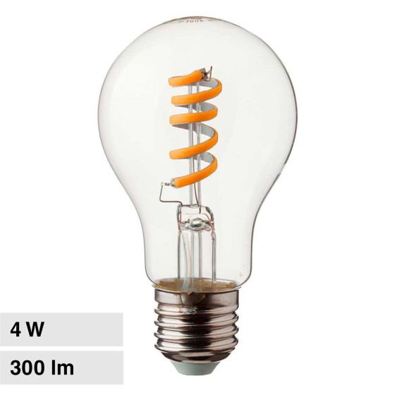 VT-2164 Lampadina LED E27 4W A60 Filament Vetro V-Tac VT-2164 Lampadina LED E27 4W A60 Filament Vetro V-Tac