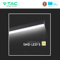 Immagine 10 - V-Tac Pro VT-7-46 Lampada LED a Superficie 40W SMD Chip Samsung Linear Light Nera Dimmerabile - SKU 20462 / 21463 / 20464